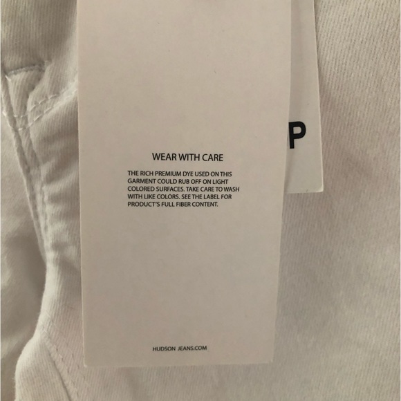 Hudson Kids , White Abyss Ankle Crop Skinny , Distressed Jeans  Kids size 14 - Picture 5 of 12